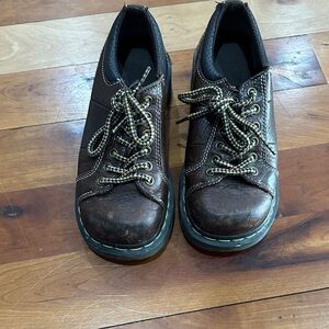 Dr. Martens Brown Leather Mules